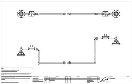 Subsea Production Jumper General Arrangement (GA) Drawing